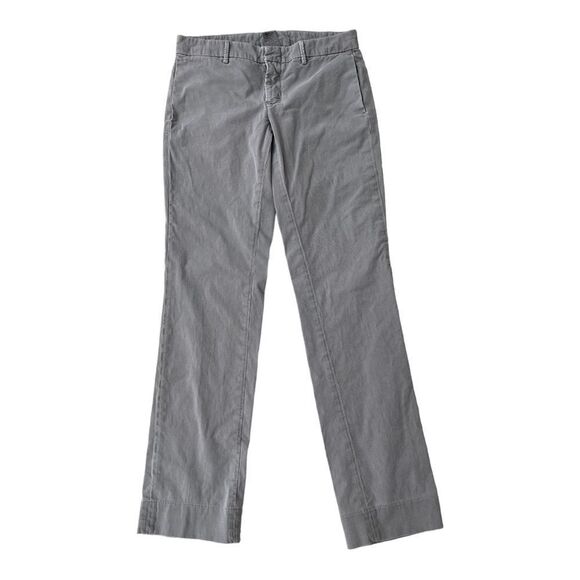 True Religion Casual Flat Front Khaki Gray Mid Rise Pants Size 27 - Picture 1 of 8